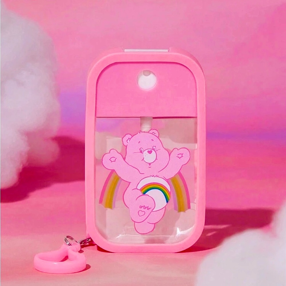 Pink Care Bear Sanitizer/ Perfume Refillable Spray Bottle Container